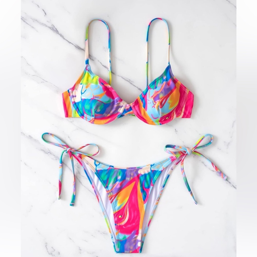 Vibrant Multicolor Bikini Set